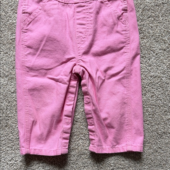 Carhartt Loose-Fit Canvas Bib Overalls for Babies - Pink Lemonade - 6 Months - Picture 4 of 7
